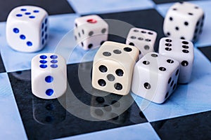 Bones on chess board