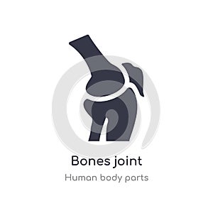 bones joint outline icon. isolated line vector illustration from human body parts collection. editable thin stroke bones joint