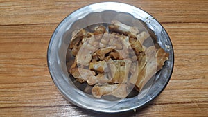 Bones of siri paaye or paya  dish a popular cuisine of Pakistan