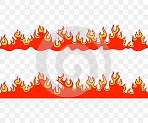 Bonfire, fire, flames, balefire, campfire, burn and burning, seamless graphic design