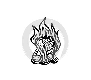 Bonfire Icon vector photo