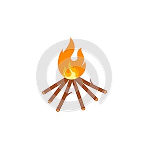 Bonfire icon vector illustration design