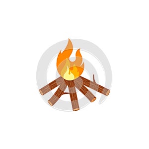 Bonfire icon vector illustration design