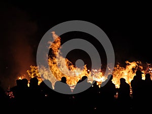Bonfire in Luxembourg photo