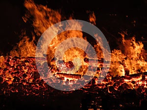 Bonfire in Luxembourg photo