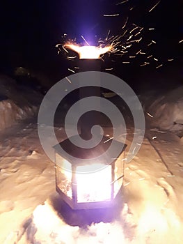 Bonfire overkill winter sparks outdoor