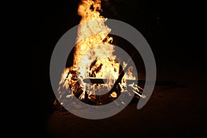the bonfire is a symbol of the scout& x27;s pledge of allegiance photo