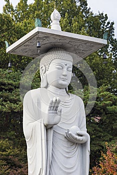 Bongeunsa Temple in the Gangnam District of Seoul, Korea.