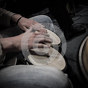 Bongo Player Close-up