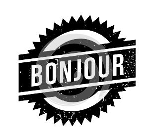 Bonjour rubber stamp