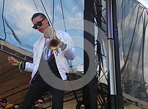 Capital Cities in concert at The Bonnaroo Music and Arts Festival
