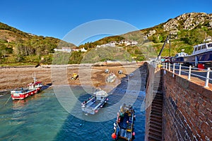 Bonne Nuit Harbour at low tide photo