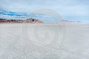 Bonneville Salt Flats, Tooele County, Utah, United States.