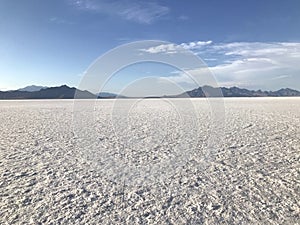 Bonneville Salt Flats in Western Utah photo