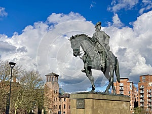Bonnie Prince Charlie Statue, Derby. photo