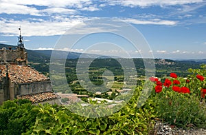 Bonnieux, hilltop village in Provence, France photo