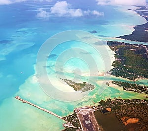 Bonriki Aerial View, Kiribati