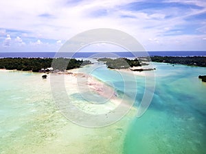 Bonriki Aerial View, Kiribati photo