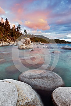 Bonsaie Rock, Lake Tahoe, Ca photo