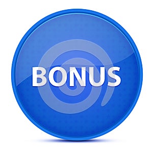 Bonus aesthetic glossy blue round button abstract