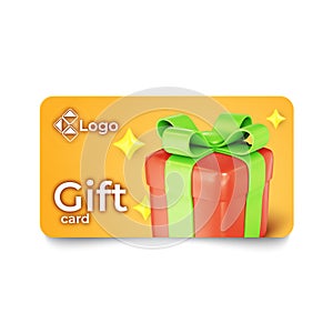 Bonus or gift card, reward card design template. Customer loyalty program concept
