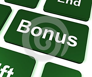 Bonus Key Shows Extra Gift Or Gratuity Online photo