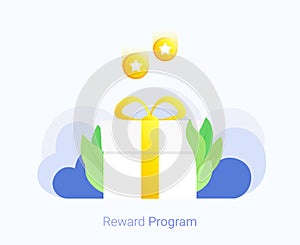 Bonus loyalty program concept.