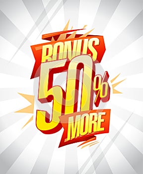 Bonus 50% more vector poster design