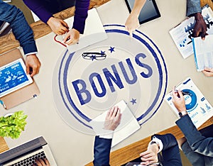 Bonus Prize Profit Incentive Additional Compensation Concept