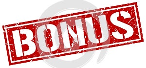 Bonus square grunge stamp