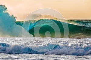 Bonzai Pipeline on Oahu's North Shore in Hawaii