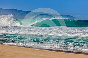 Bonzai Pipeline on Oahu's North Shore in Hawaii