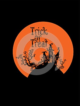 Boo Trick Or Treat card design