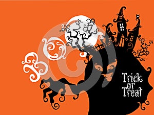 Boo Trick Or Treat card design