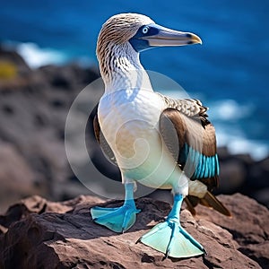 Booby on North Seymour Galapagos National Pa