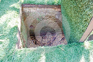 Booby trap made by Vietcong at Cu Chi tunnels area, Vietnam