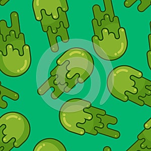 Booger background. Green slime wad texture. Snot seamless patter