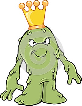 Booger Slime King Vector Illustration