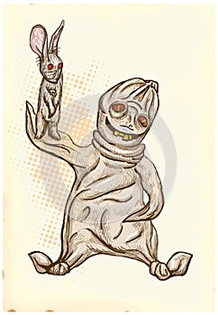 Boogey - hand drawing, vector photo