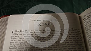 The Book of 1 Kings from the Bible