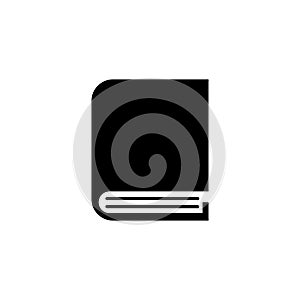 book icon simple vector logo