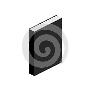 Book 3d isometric icon. Vector illustration