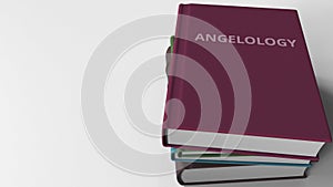 Book with ANGELOLOGY title. 3D rendering