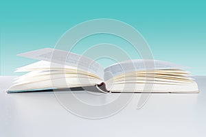 book with background