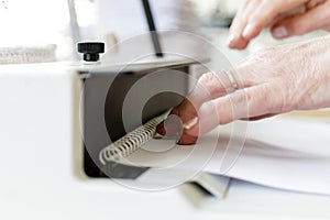 Book Binding Machine Operator. Work with Book binding machine