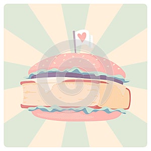 Book burger photo