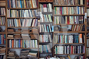 Book case with second hand books