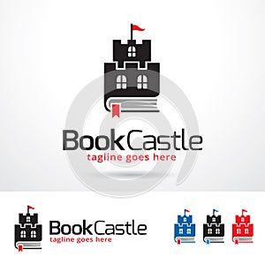Book Castle Logo Template Design Vector