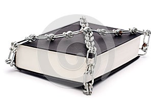 Book chained in censorship