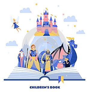 Book For Children Cartoon Illustration